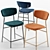 Retro Chic: Fifties Barstool by Calligaris 3D model small image 1