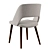 Modern Zoe Table & Sixty Chair Set 3D model small image 2