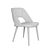 Modern Zoe Table & Sixty Chair Set 3D model small image 3