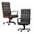 Queen Leather Office Chair 3D model small image 1