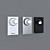 Sleek LED Wall Lamps (Set of 3) 3D model small image 2