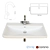 Modern Mixer Set: Sleek Washbasin 3D model small image 1