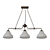 Modern MW-Light Tetro Ceiling Lamp 3D model small image 1