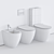 GALASSIA Dream WC Set with Close Coupled Toilet & Bidet 3D model small image 3