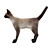 Title: Poseable Siamese Cat Model 3D model small image 2