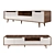 Hampton Gray TV Stand 3D model small image 1