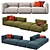 Cassina 271 Mex Cube: Customizable Modular Sofa 3D model small image 1