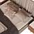 Modern Turkish-made Fuga Merlin Bed 3D model small image 3