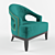 Stylish Saffron Chair | Littlefair London 3D model small image 1