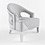 Stylish Saffron Chair | Littlefair London 3D model small image 3