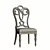 Elegant Upholstered Splat Back Side Chair 3D model small image 1