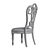 Elegant Upholstered Splat Back Side Chair 3D model small image 3