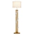 Lorenzo Crystal Gold Floor Lamp 3D model small image 1