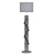 Lorenzo Crystal Gold Floor Lamp 3D model small image 3