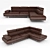 Premium Verena Sectional Sofa 3D model small image 1