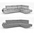 Premium Verena Sectional Sofa 3D model small image 3
