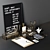 Modern Office Workspace Set 3D model small image 1