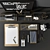 Modern Office Workspace Set 3D model small image 4