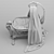 MEDEA Liberty Cradle: The Perfect Artistic Nursery Solution 3D model small image 3