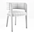 Luxe Leather Eclipse Chair 3D model small image 3