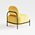 Sleek and Stylish Polly Chair 3D model small image 2