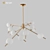 Scandinavian Style Champagne Chandelier 3D model small image 1
