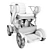 WHILL Ci Power Wheelchair: Compact, Stylish Mobility 3D model small image 3