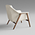 Sleek & Stylish Armchair from Barcelona 3D model small image 2