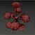 Elegant Chrome Sputnik Chandelier 3D model small image 3