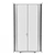 Luxury Wood and Leather Vitrine 3D model small image 3