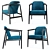Maiyda Lounge Chair: Elegance in Wood 3D model small image 2