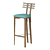 Tory Sun Bar Stool 3D model small image 1