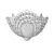 Elegant Bagues Paris Wall Sconce 3D model small image 2