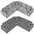 Alberta Salotti Accabi Sofa 3D model small image 3