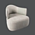 Modern Larzia Armchair: Stylish and Comfortable 3D model small image 1