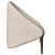 Nativ Walrus Fabric Armchair 3D model small image 2