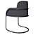 Sleek Stream Cantilever Chair 3D model small image 2