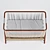 CoZee Walnut & Putty Cradle 3D model small image 2