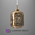 OM Gold Lumina Suspended Lamp 3D model small image 1