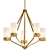 Elevate Collection Bronze Chandelier 3D model small image 1