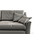Passion 3-seat Leather Sofa 3D model small image 2