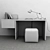 Scriba Writing Desk & Beghina Table Lamp 3D model small image 3