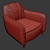Aqua Harriet Rose Armchair 3D model small image 2