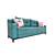 Vintage Chesterfield Sofa 3D model small image 2