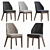 Velvet Vaz Dining Chair: Sleek and Modern 3D model small image 1