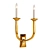 Antique Brass Wall Sconce 3D model small image 1