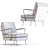 Title: Gamble Sand Accent Chair 3D model small image 2