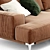 Contemporary Elllica Sofa Bed 3D model small image 2