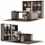 Sophia Office Collection: Elegant Furniture Set 3D model small image 1