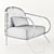 Sleek Minima Armchair by Denis Guidone 3D model small image 3